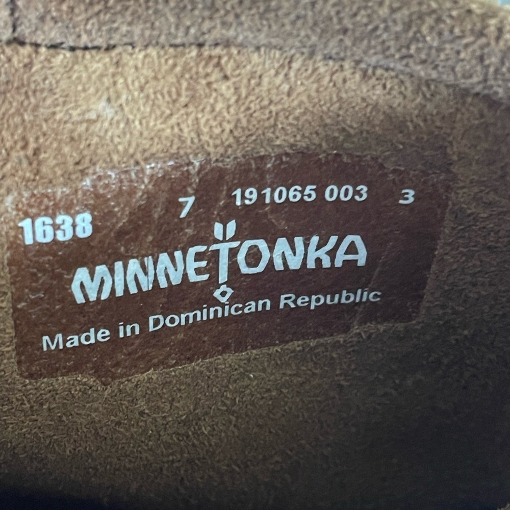 MINNETONKA 3 Tier Fringe Tall Boots Size 7 - Picture 3 of 8